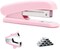 Pink Stapler, Desktop Stapler, 25 Sheet Capacity, includes 1000 Staples and Staple Remover